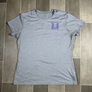 Under Armour Womens  RUN Running Shirt Run2BGreat‎  Heatgear Small M
